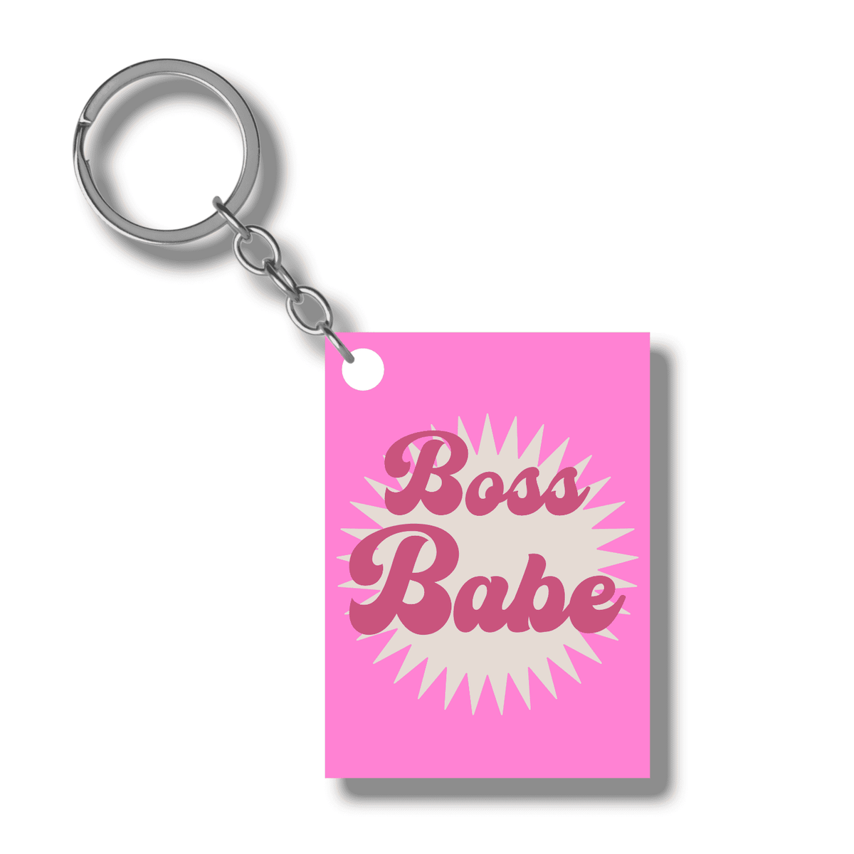 Boss babe Acrylic keychain- Rectangle
