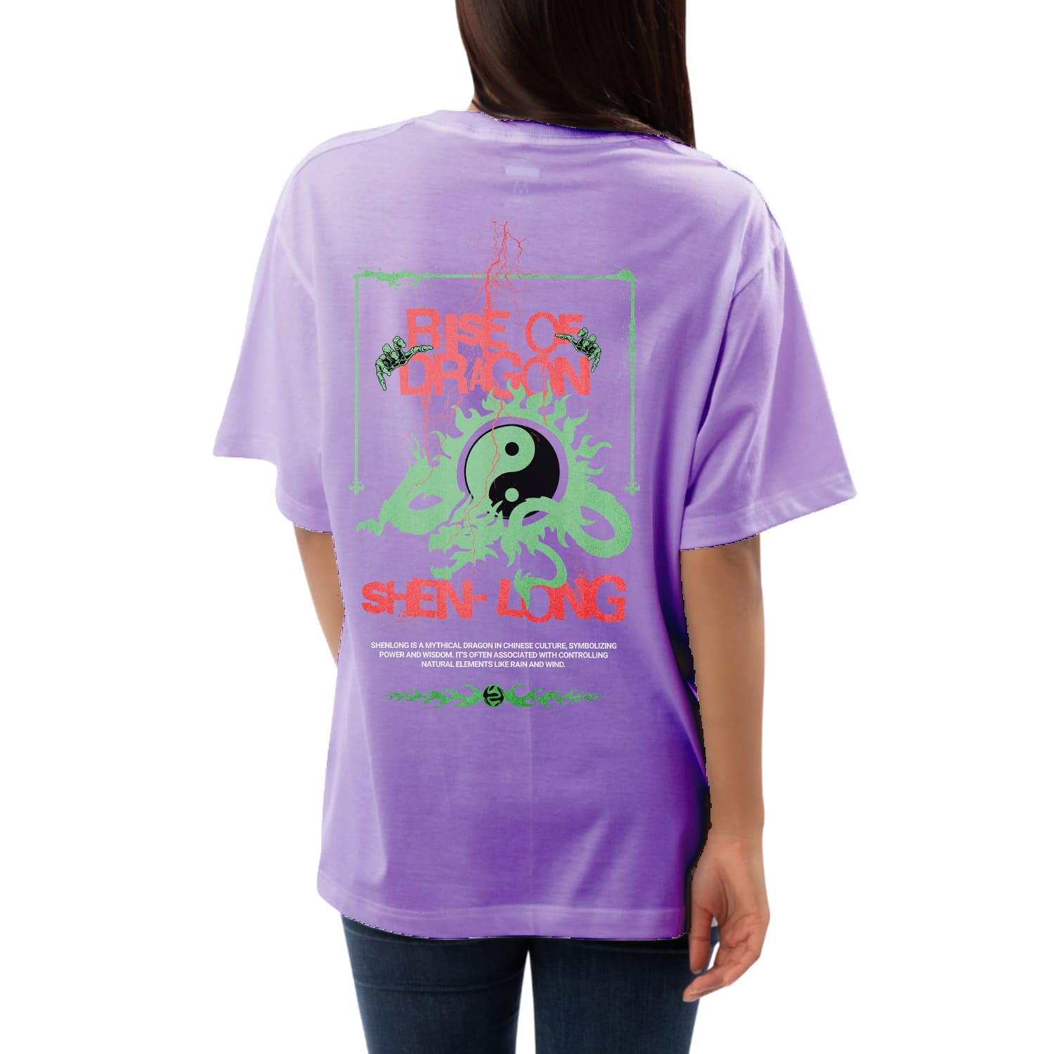 Rise of dragon Womens Oversized T-shirt