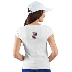 Silent resonance Womens cotton printed T-shirt