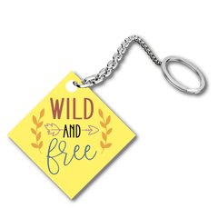 Wild and free Acrylic keychain- Square
