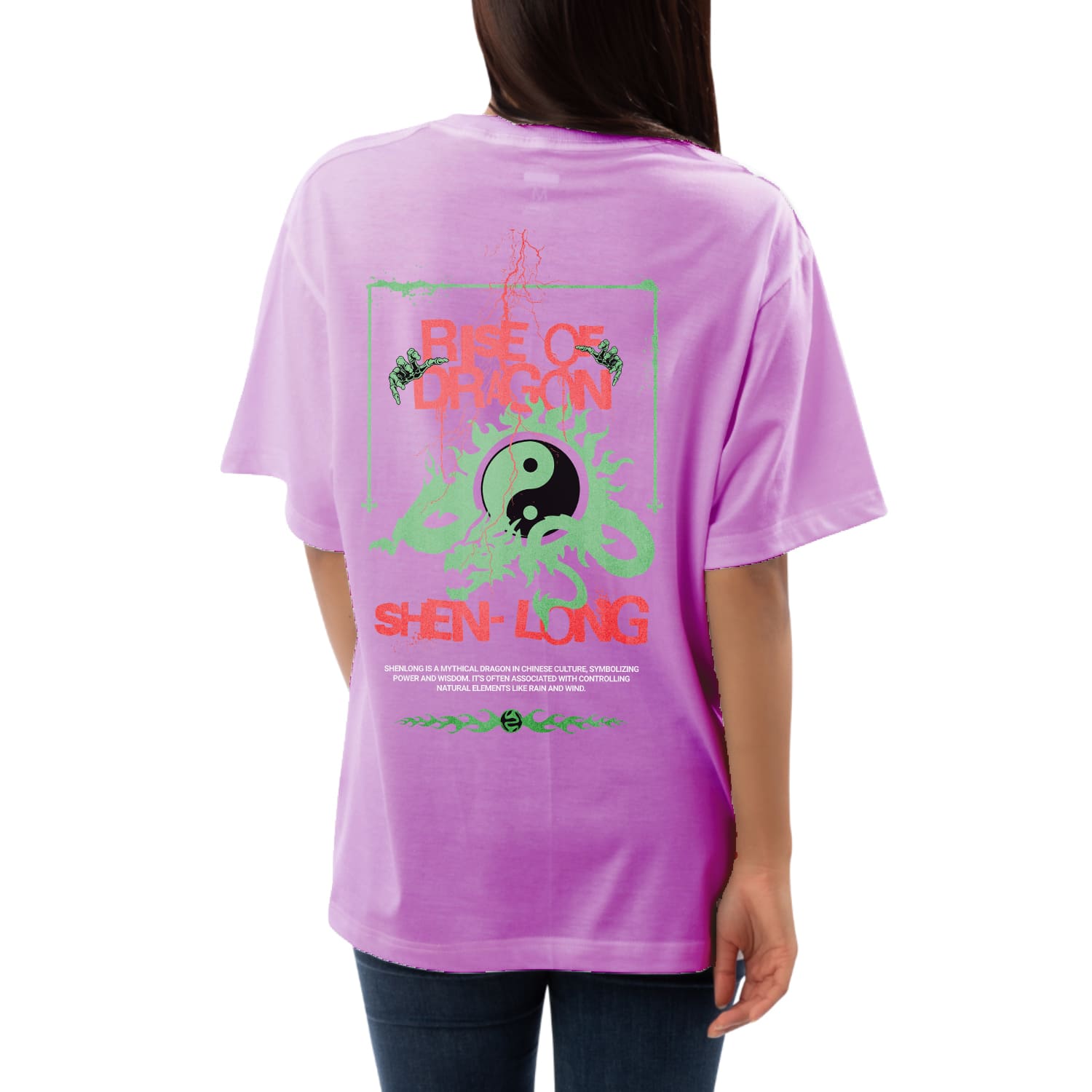 Rise of dragon Womens Oversized T-shirt