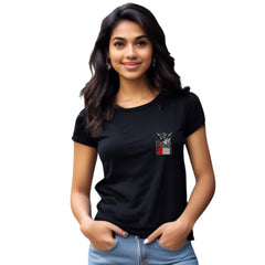 Sadness Womens cotton printed T-shirt