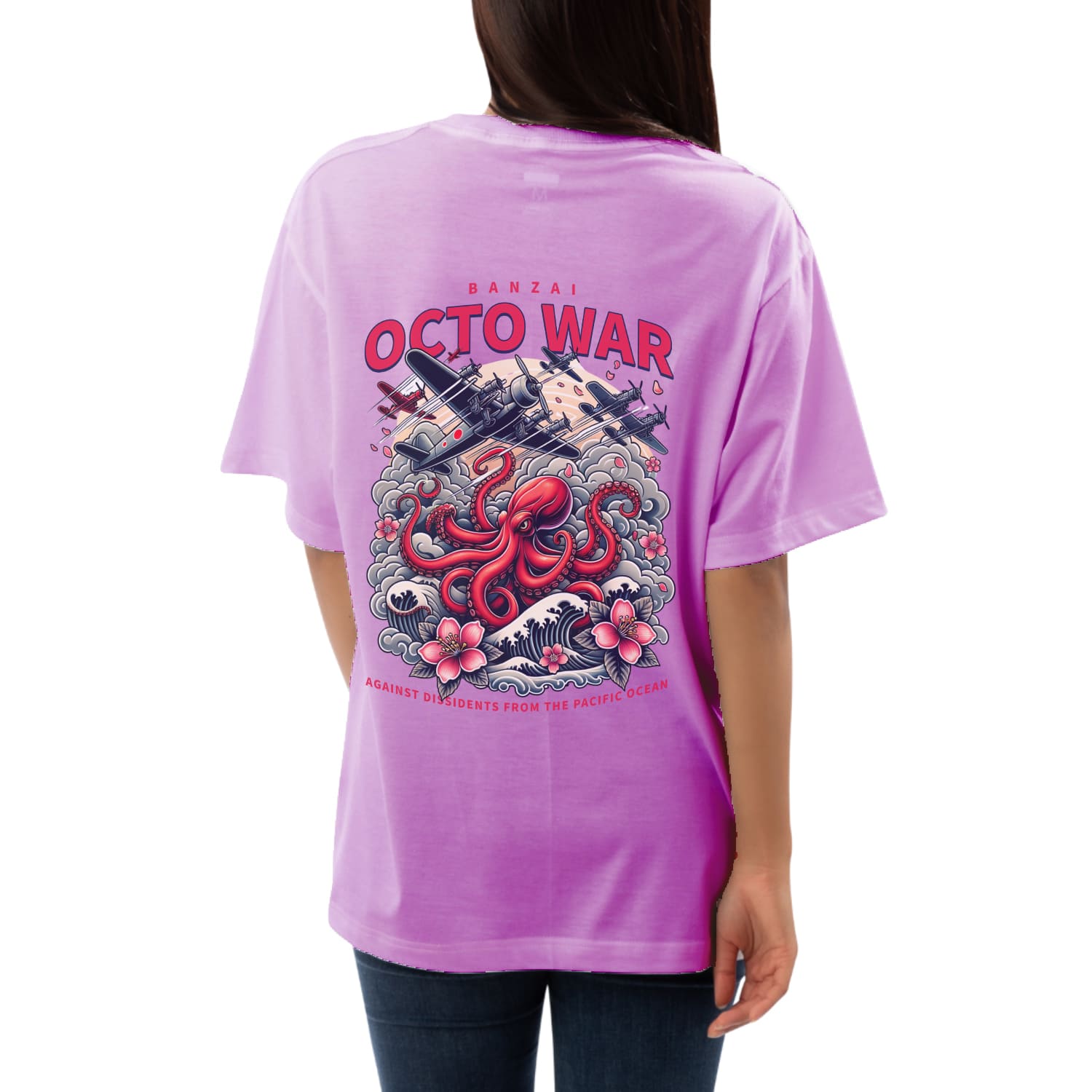 Octo war Womens Oversized T-shirt