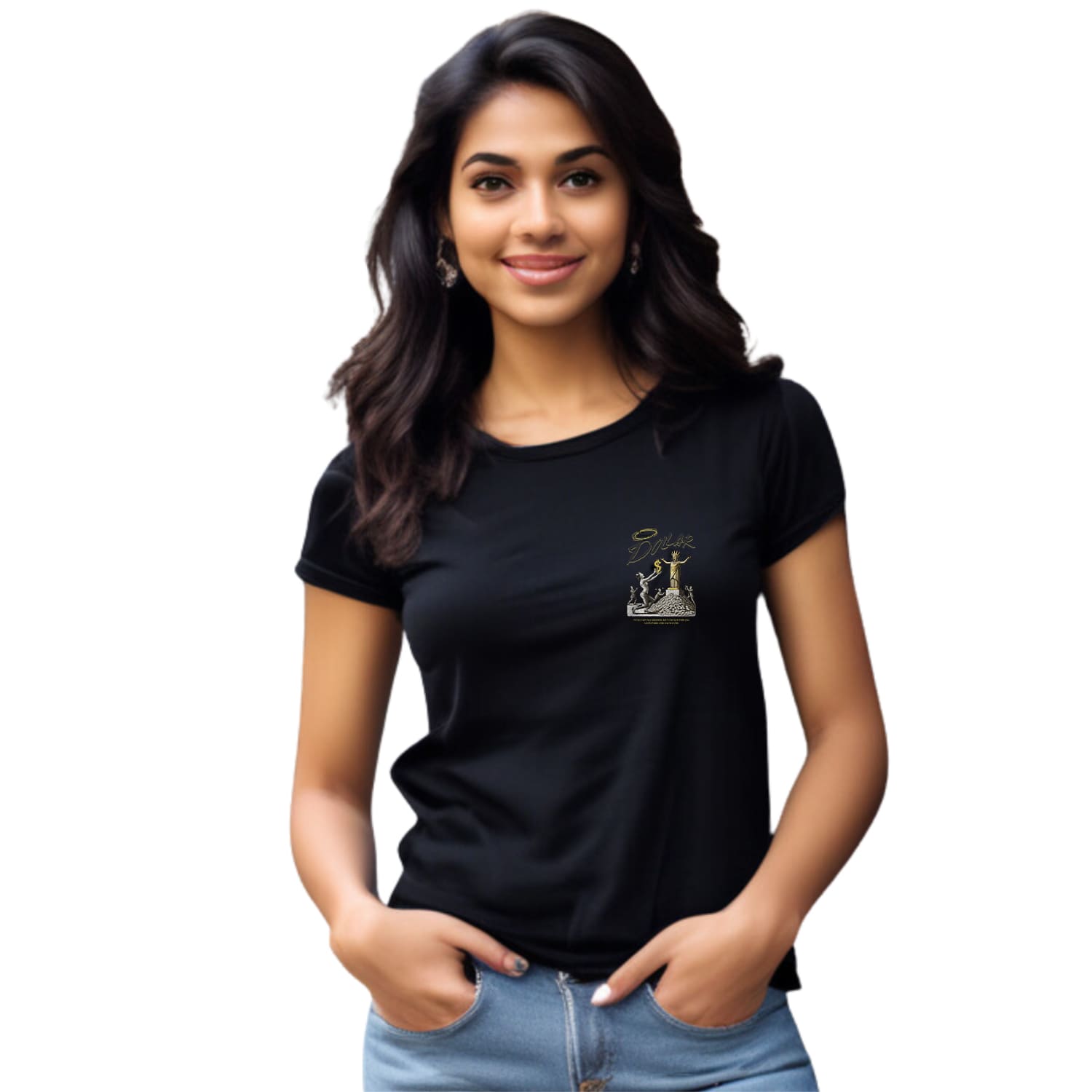 Dollar Womens cotton printed T-shirt