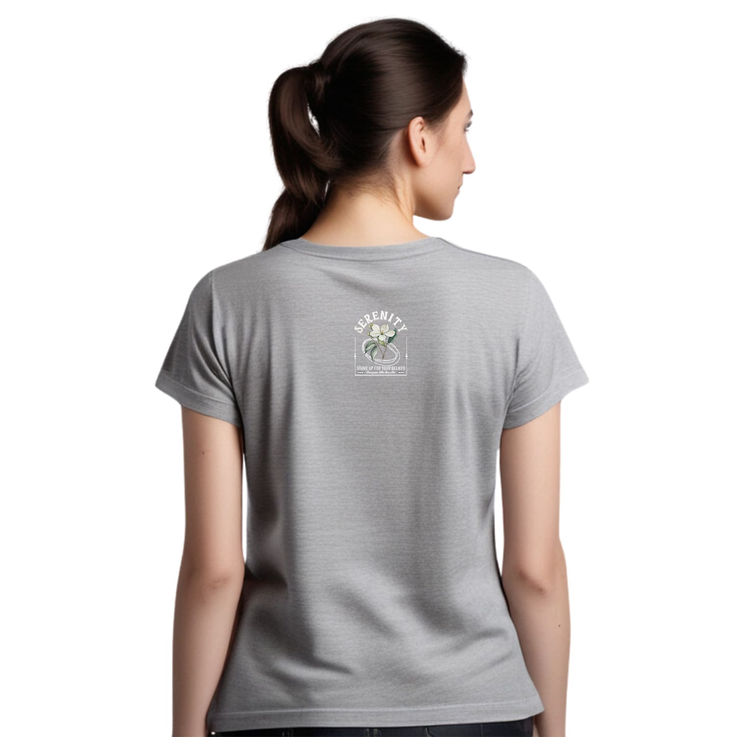 Serenity Womens cotton printed T-shirt