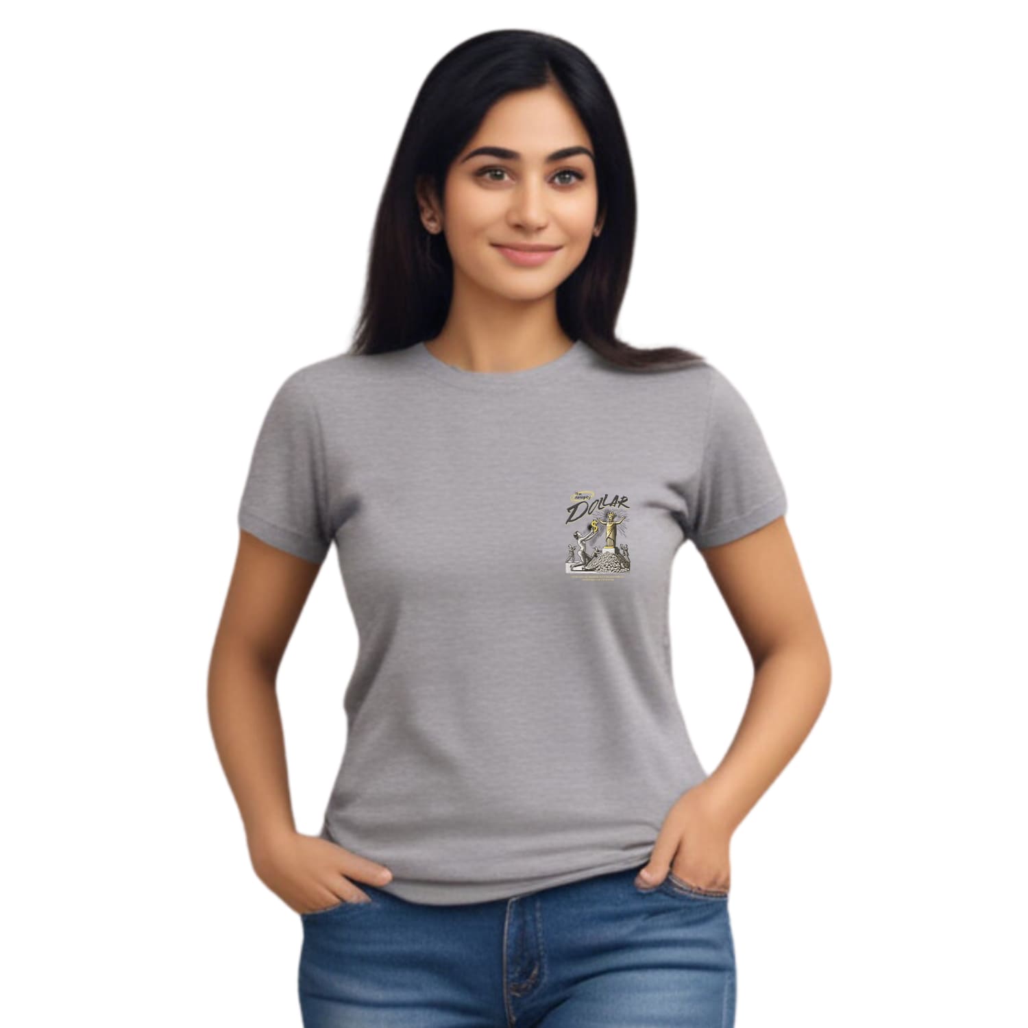 Dollar Womens cotton printed T-shirt
