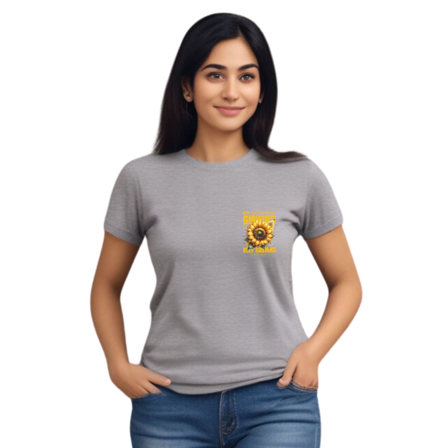Keep glowing Womens cotton printed T-shirt