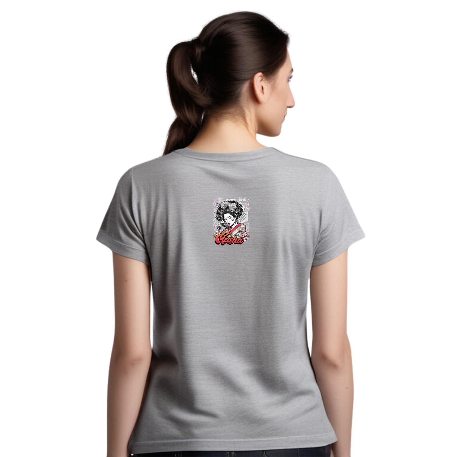 Geisha Womens cotton printed T-shirt