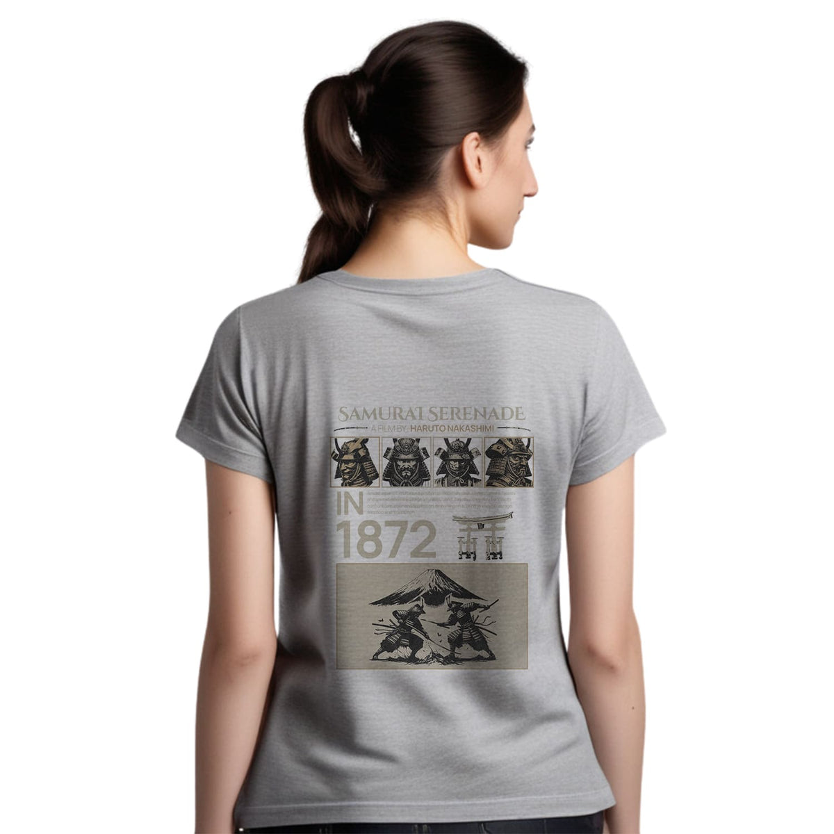 Samurai serenade Womens cotton printed T-shirt