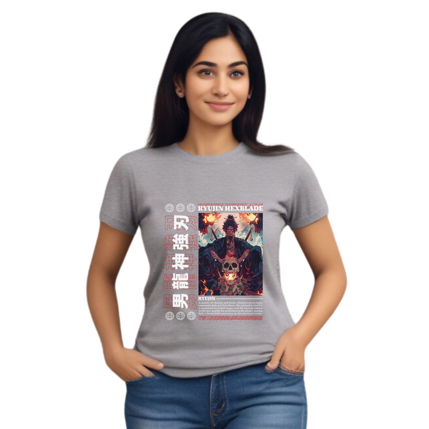 Ryujin hexblade Womens cotton printed T-shirt
