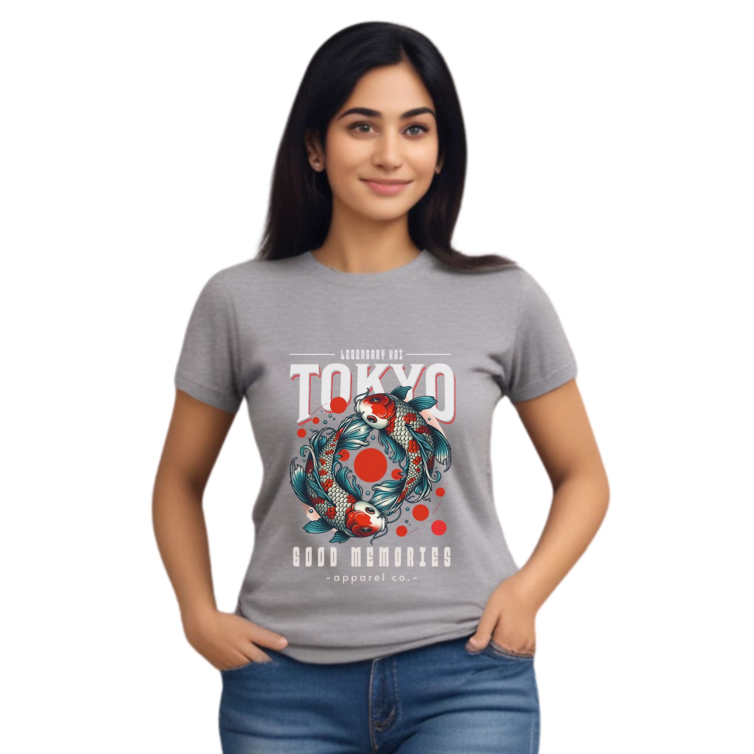 Tokyo good memories Womens cotton printed T-shirt
