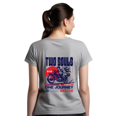 Two souls  Womens cotton printed T-shirt