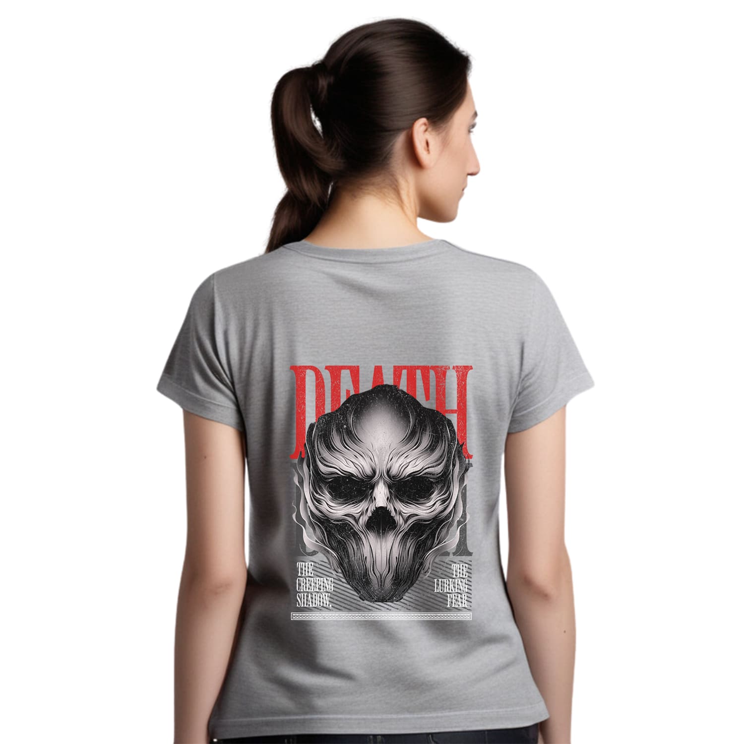 Death Womens cotton printed T-shirt