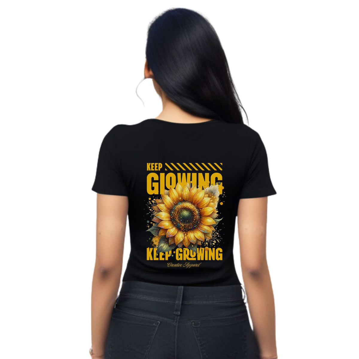 Keep glowing Womens cotton printed T-shirt