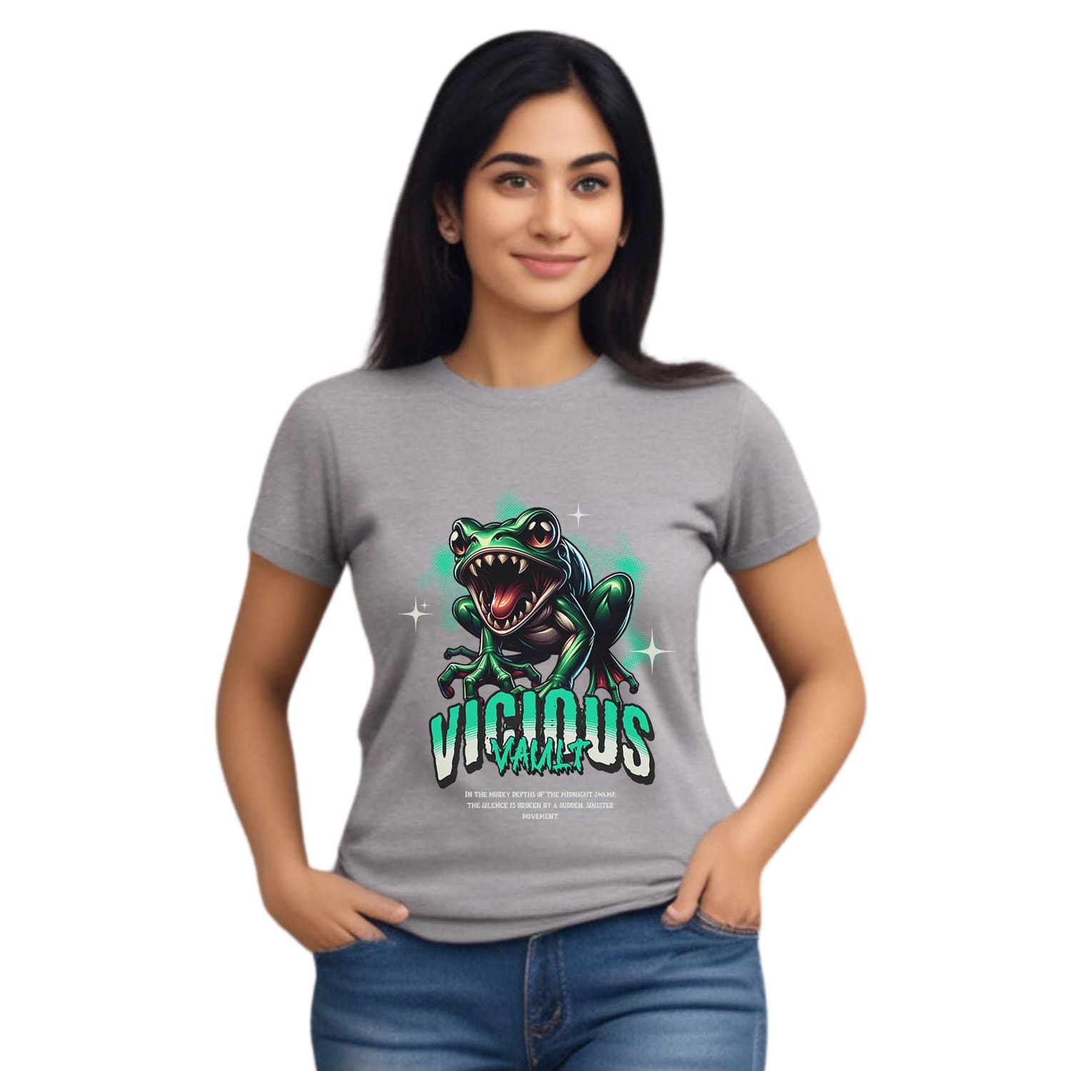 Vicious Womens cotton printed T-shirt