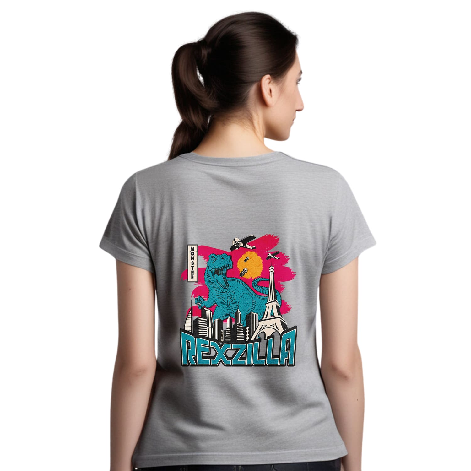 Rexzilla Womens cotton printed T-shirt