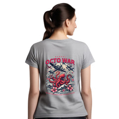 Octo war Womens cotton printed T-shirt