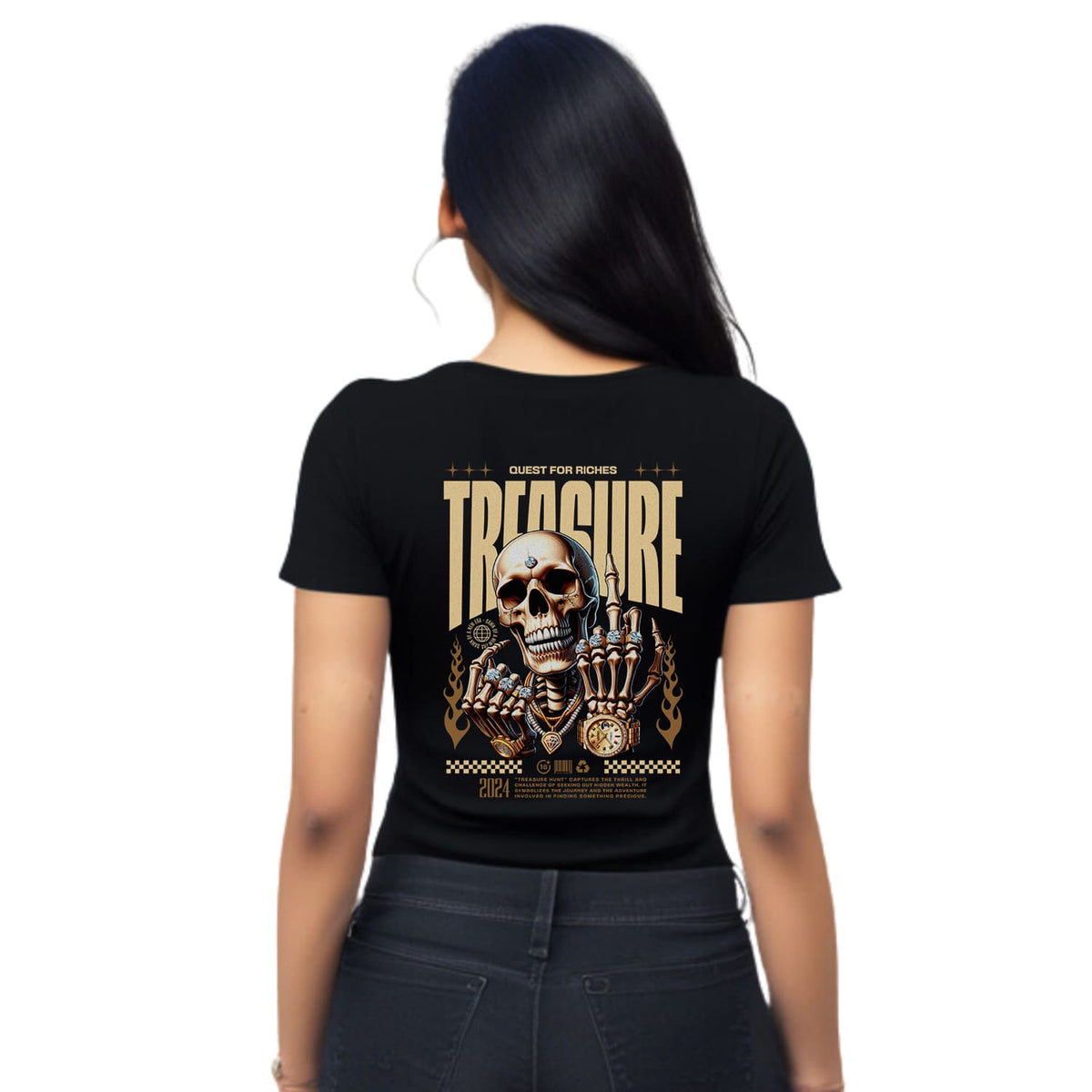 Treasure Womens cotton printed T-shirt