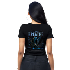 Just breath Womens cotton printed T-shirt