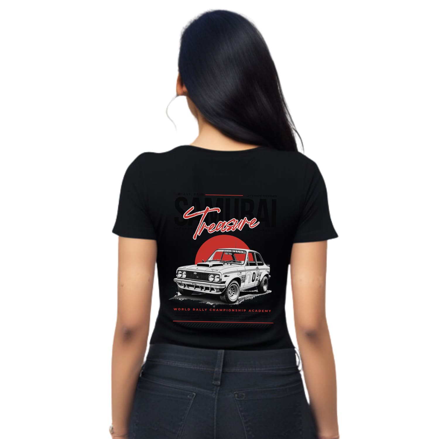 Samurai treasure Womens cotton printed T-shirt