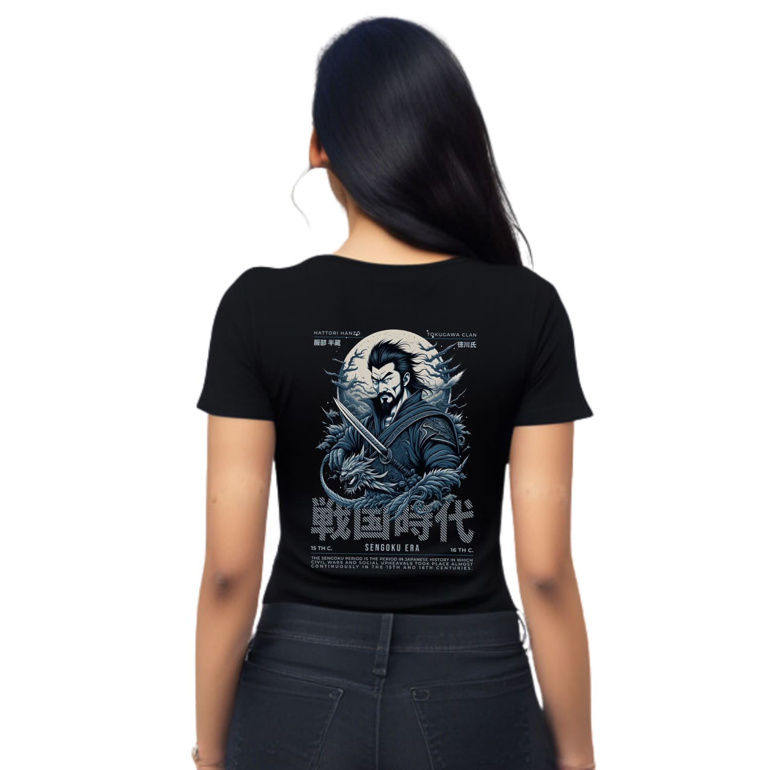 Sengoku era Womens cotton printed T-shirt