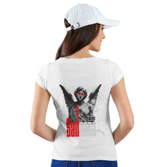Sadness Womens cotton printed T-shirt