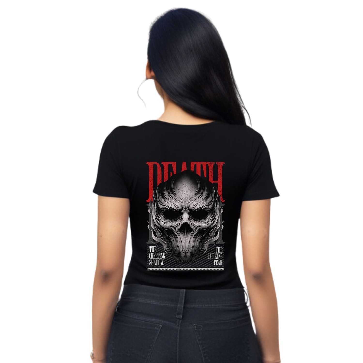Death Womens cotton printed T-shirt