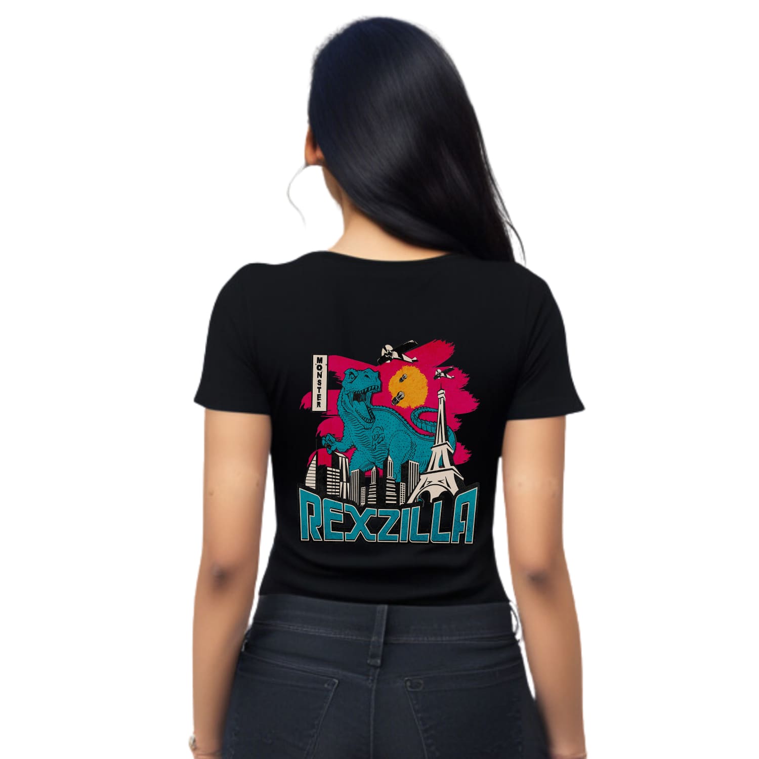 Rexzilla Womens cotton printed T-shirt