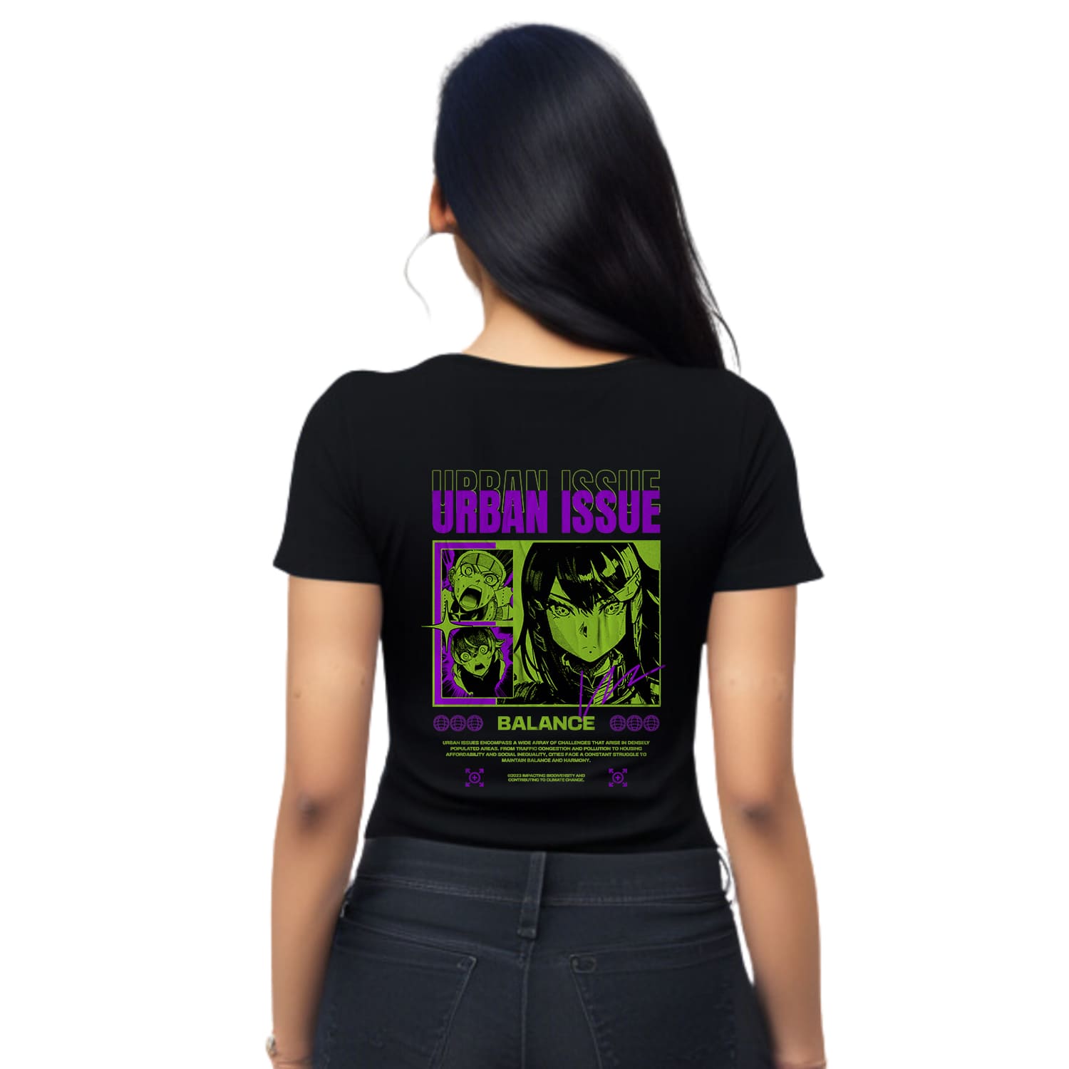 Urban issue  Womens cotton printed T-shirt