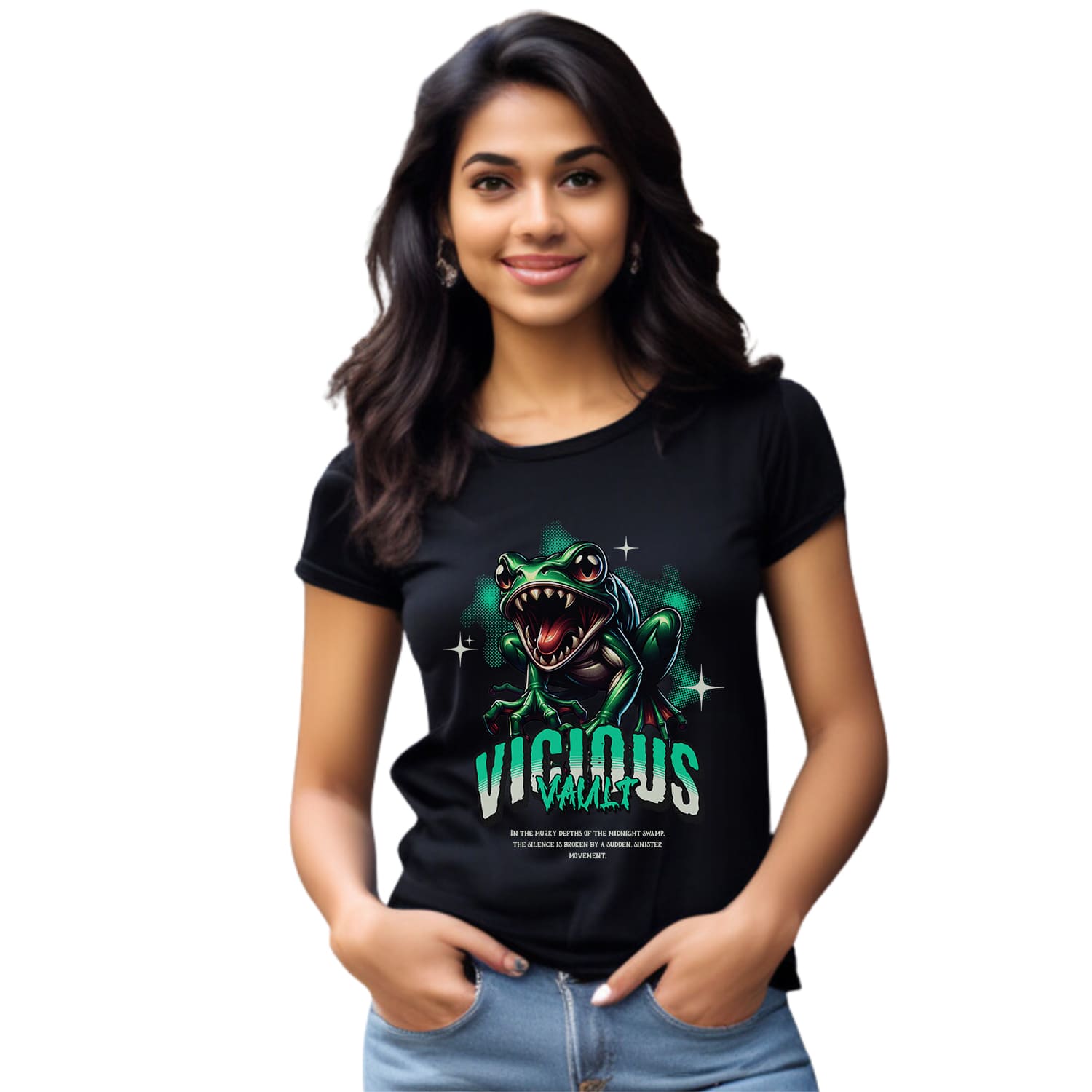 Vicious Womens cotton printed T-shirt