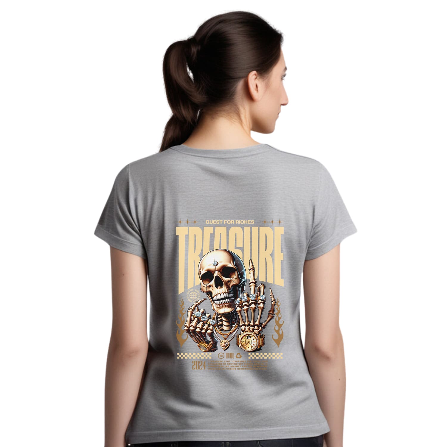 Treasure Womens cotton printed T-shirt