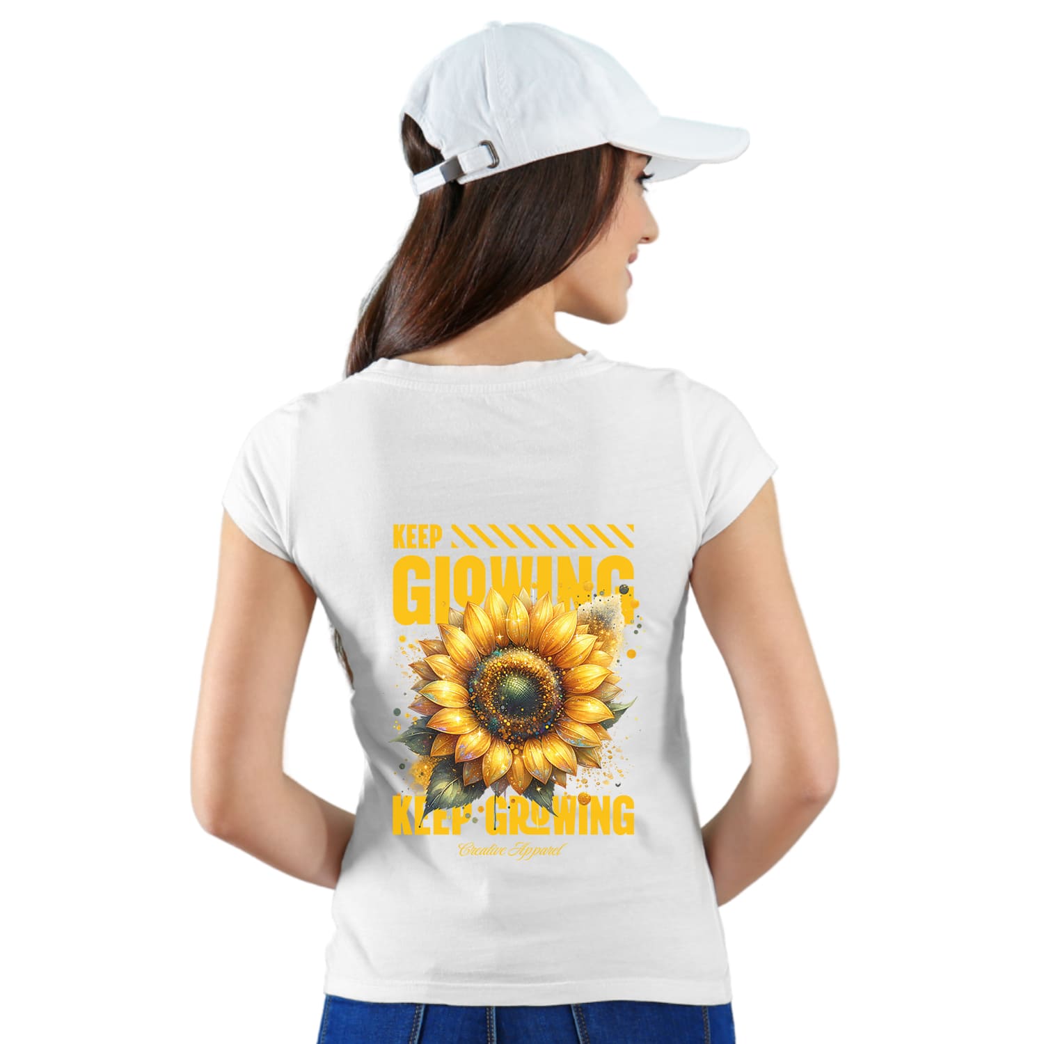Keep glowing Womens cotton printed T-shirt