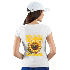 Keep glowing Womens cotton printed T-shirt