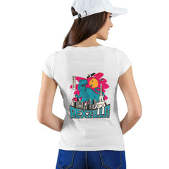 Rexzilla Womens cotton printed T-shirt
