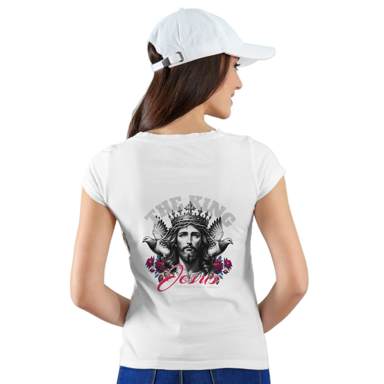 The king Womens cotton printed T-shirt