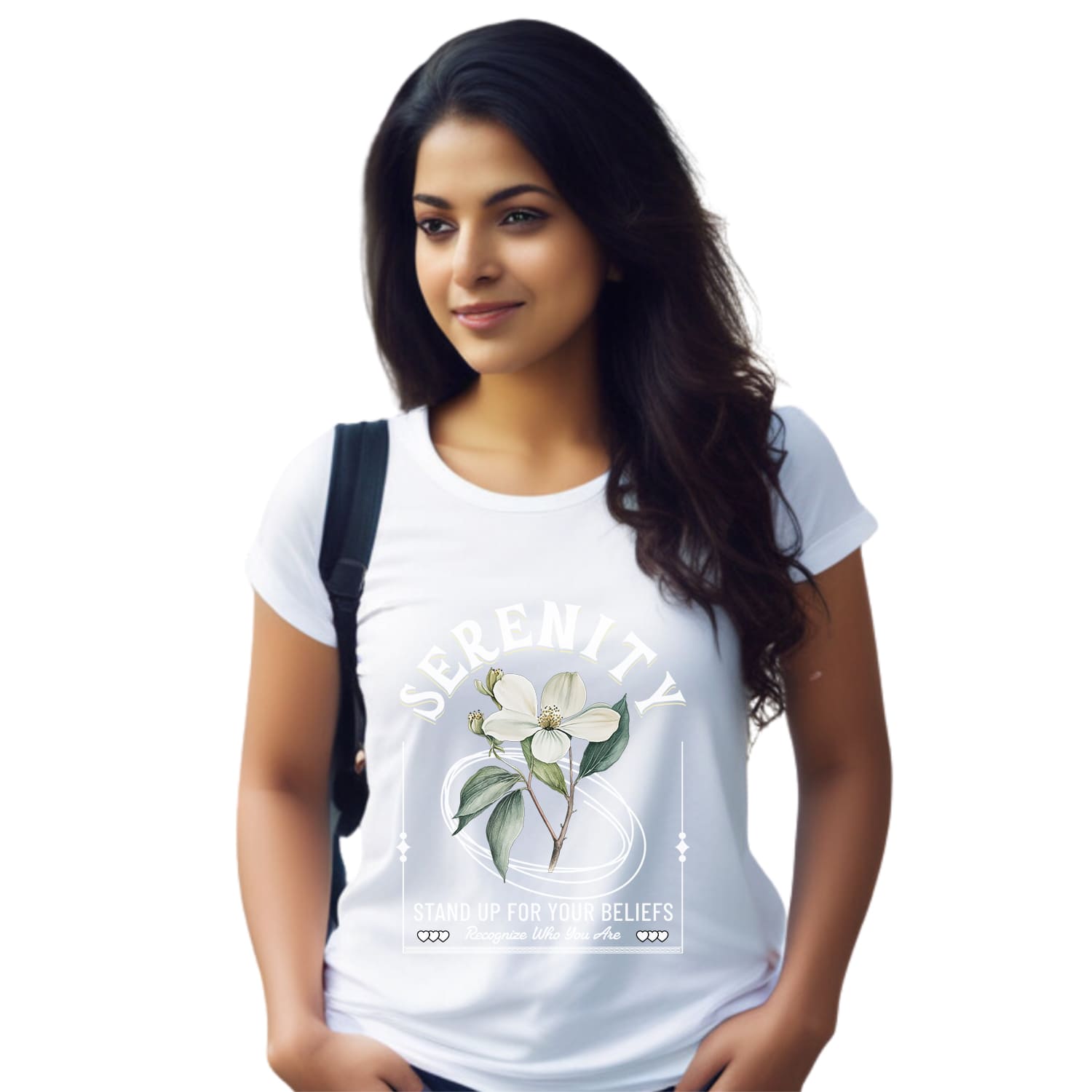 Serenity Womens cotton printed T-shirt