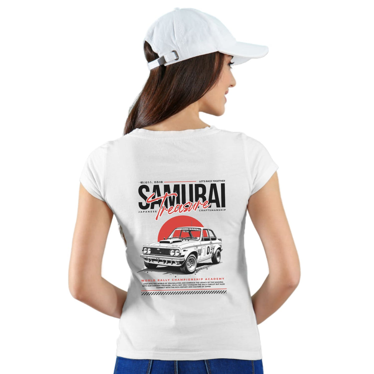Samurai treasure Womens cotton printed T-shirt