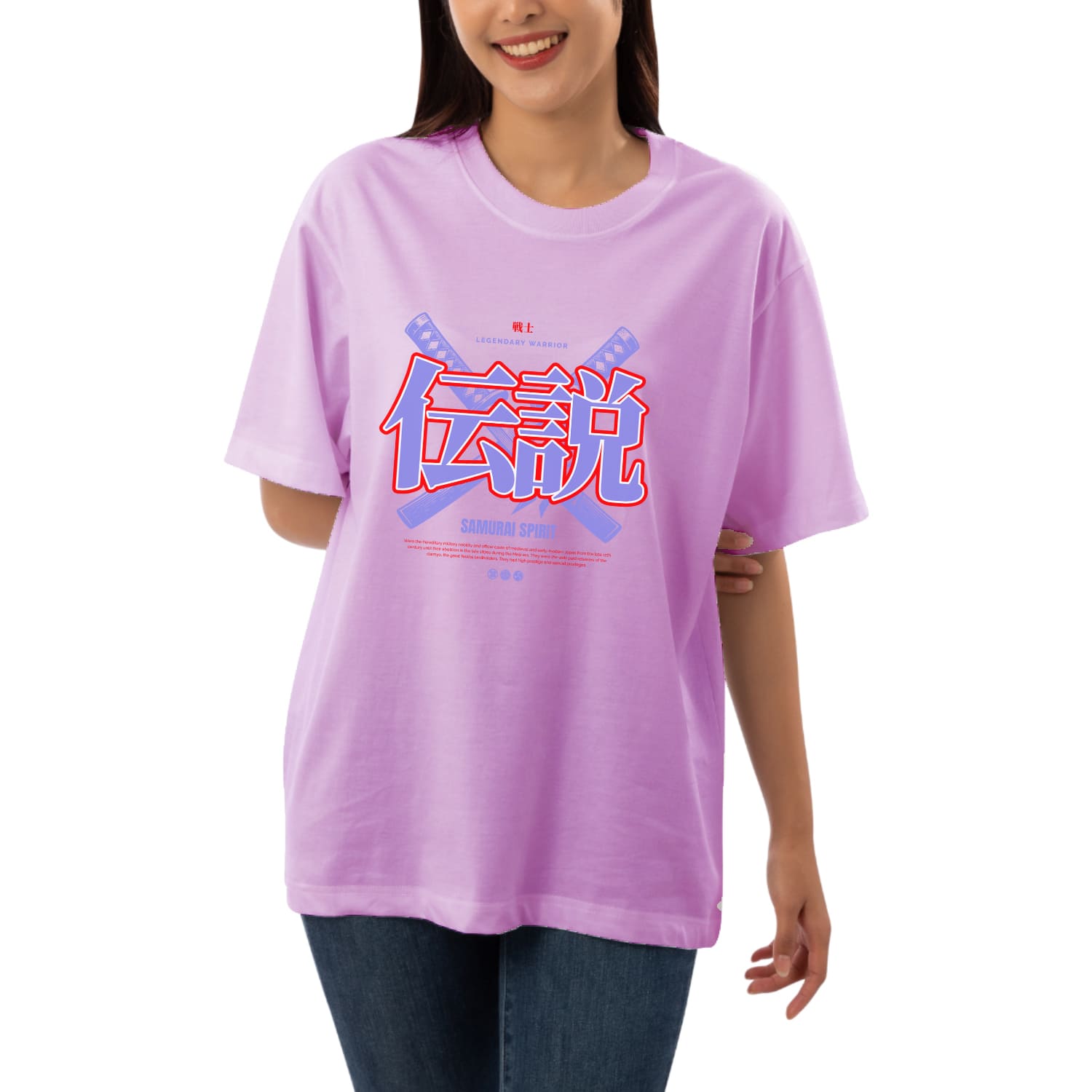 Samurai spirit Womens Oversized T-shirt