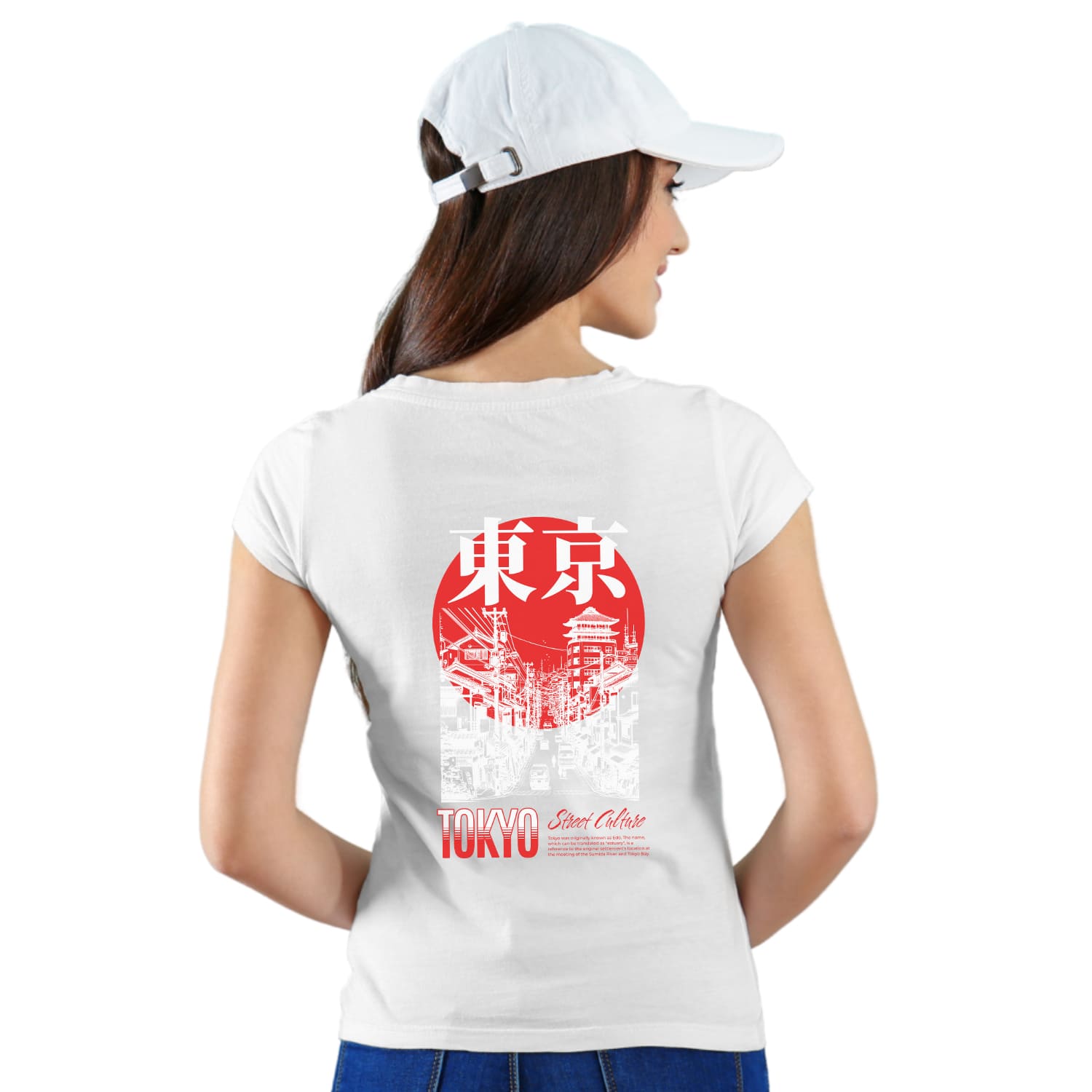 Tokyo Womens cotton printed T-shirt