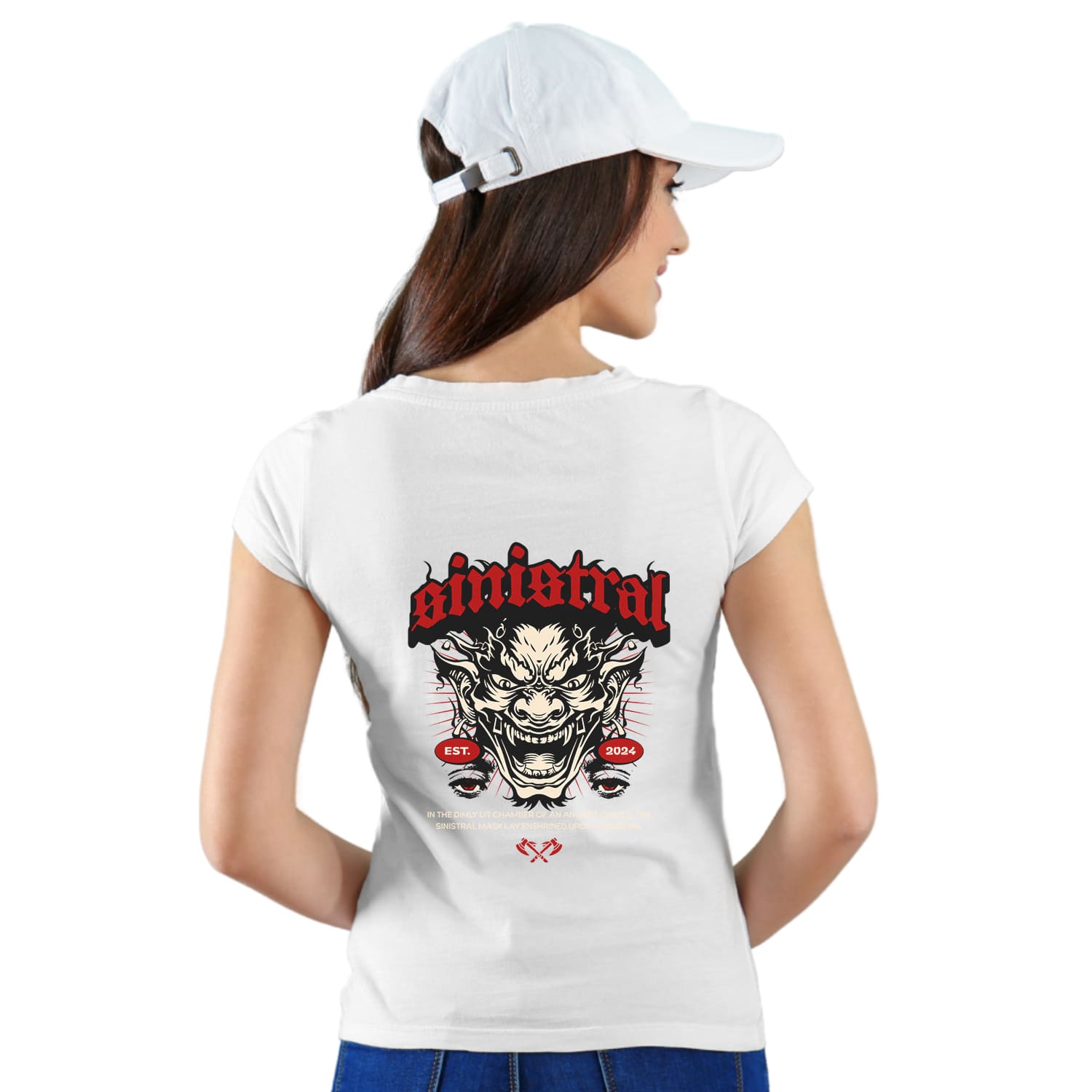 Sinistral Womens cotton printed T-shirt