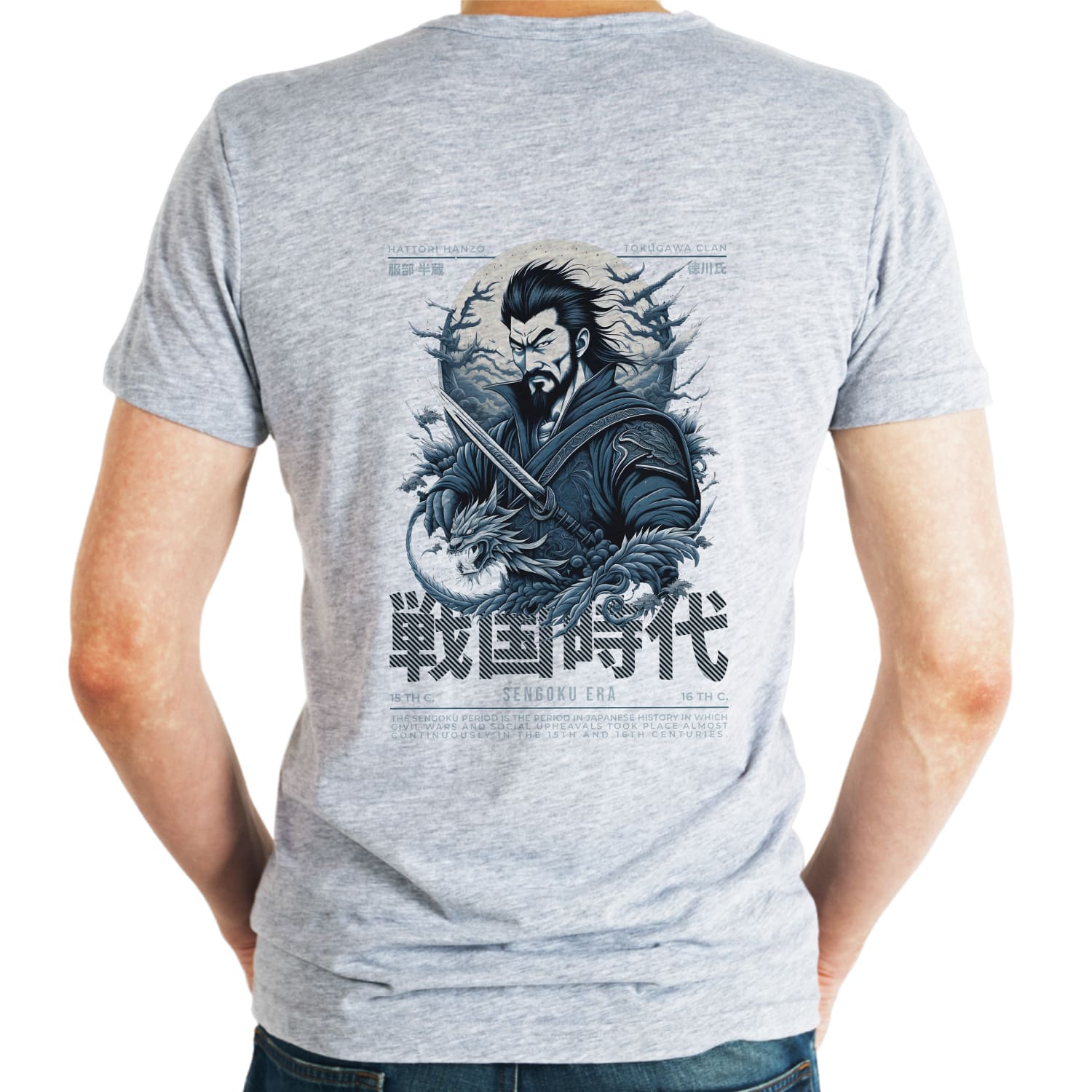 Sengoku era Mens cotton printed T-shirt