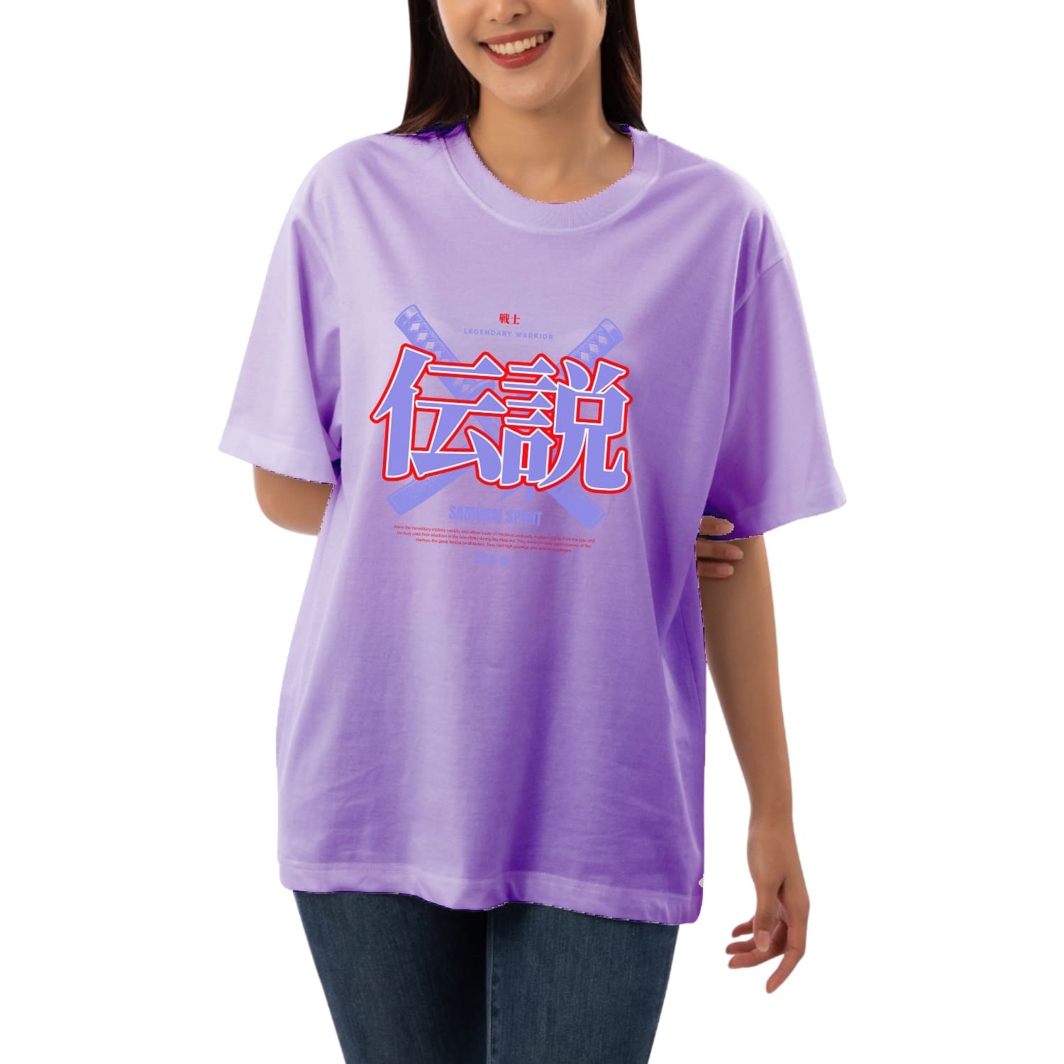 Samurai spirit Womens Oversized T-shirt