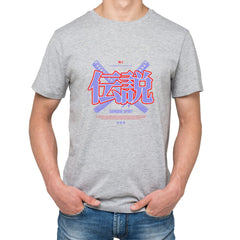 Samurai spirit Mens cotton printed T-shirt