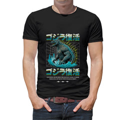 Godzilla Mens cotton printed T-shirt