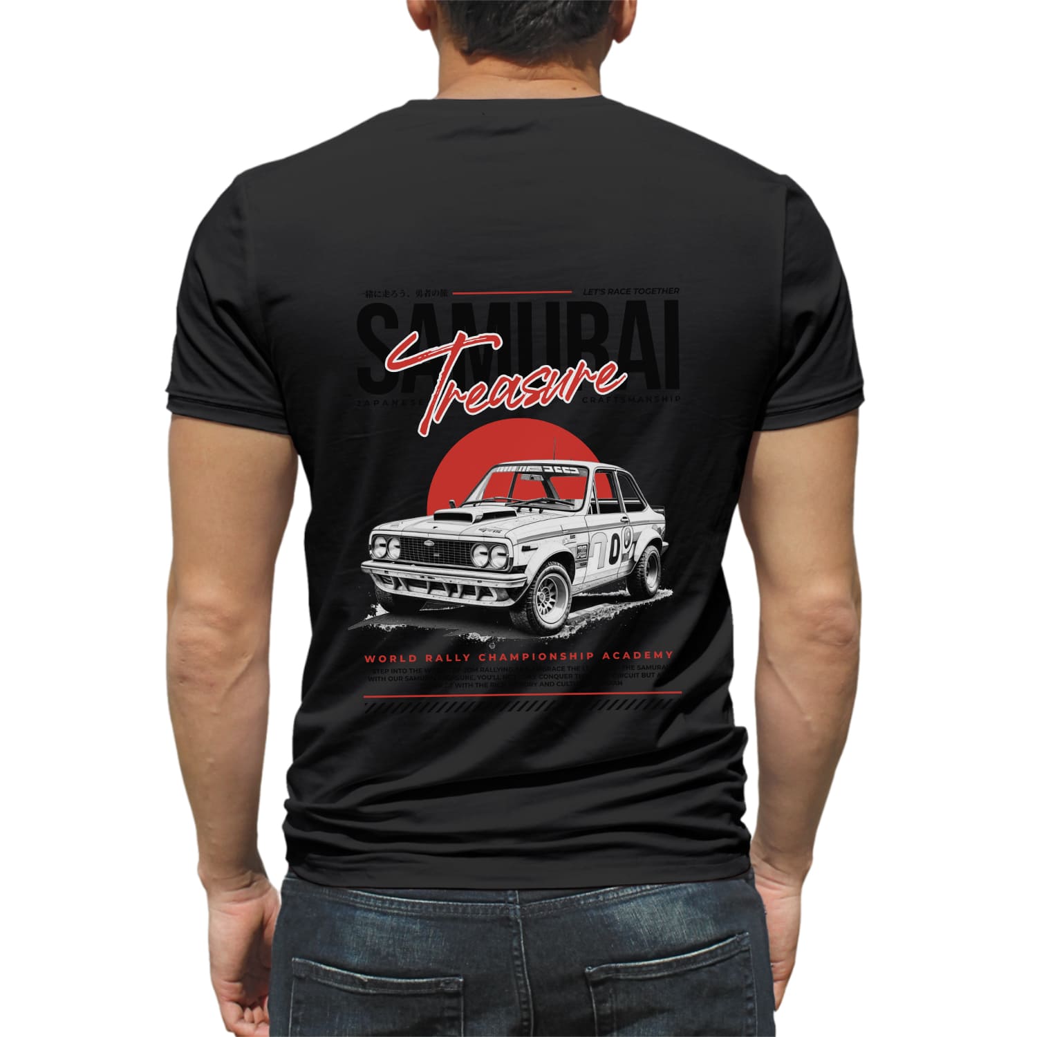 Samurai treasure Mens cotton printed T-shirt