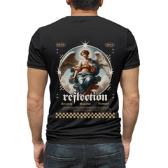 Reflection Mens cotton printed T-shirt
