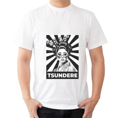 Tsundere Mens cotton printed T-shirt