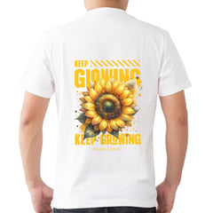 Keep glowing Mens cotton printed T-shirt