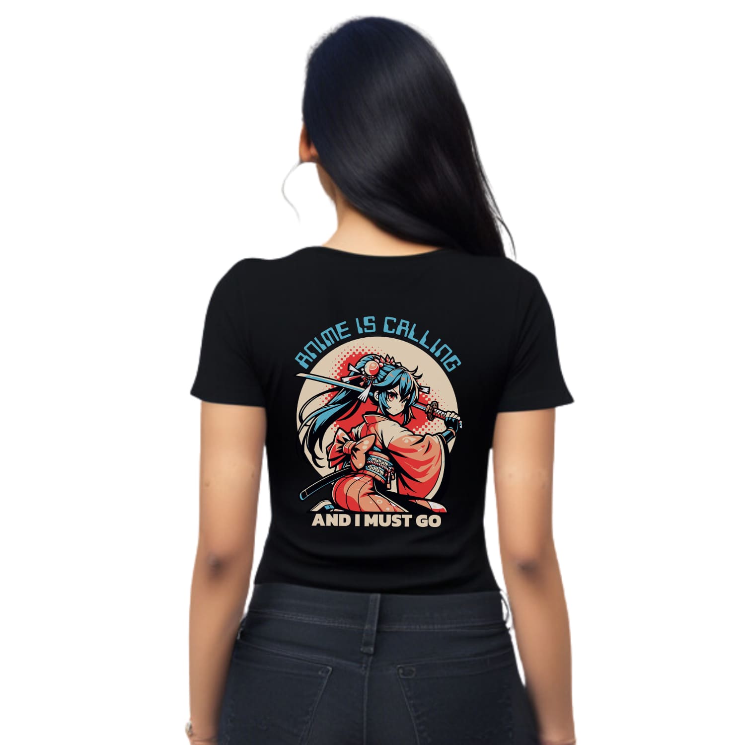 Anime is calling Womens cotton printed T-shirt