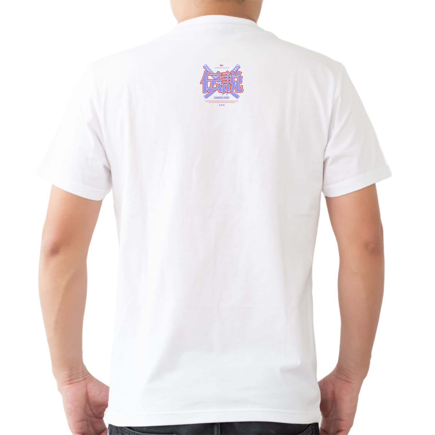 Samurai spirit Mens cotton printed T-shirt